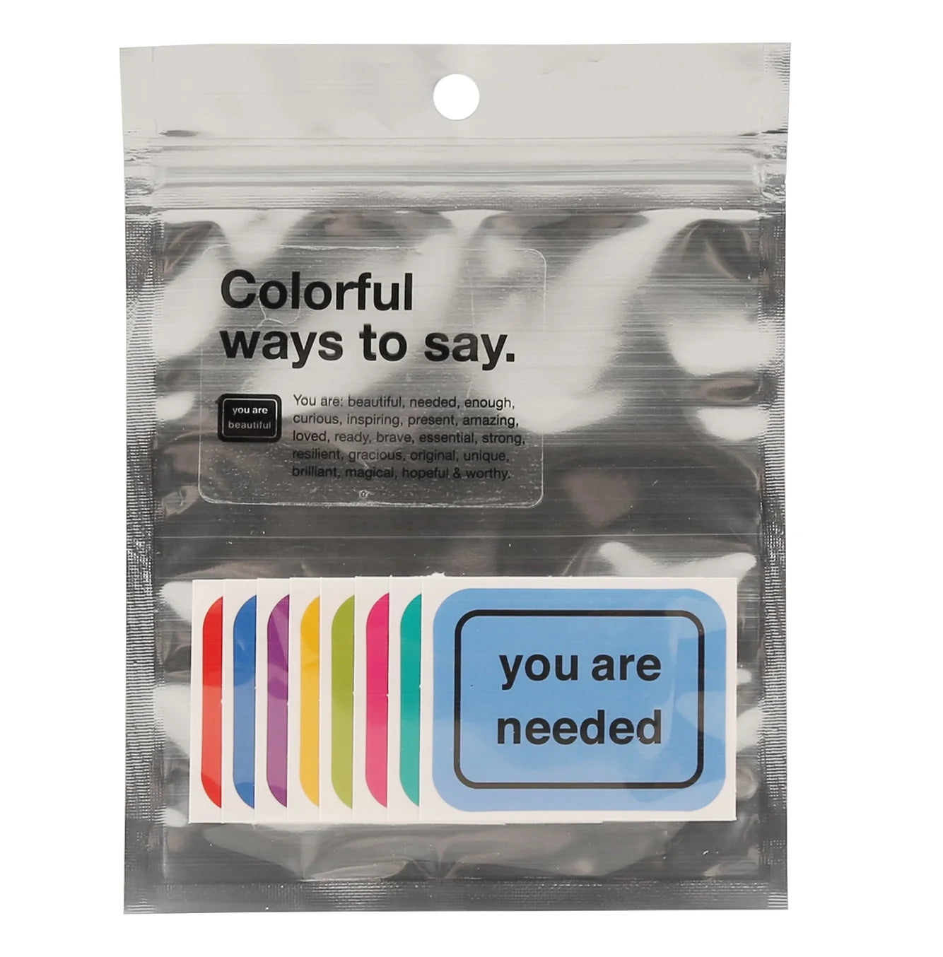 Many Ways To Say Colorful Stickers (20 Pack)