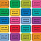 Many Ways To Say Colorful Stickers (20 Pack)