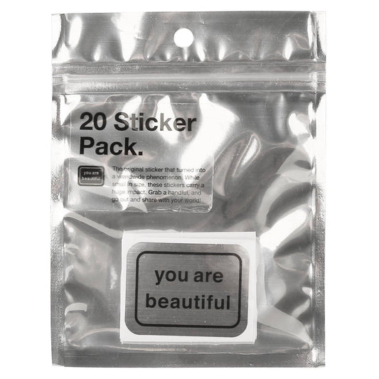 The Original You Are Beautiful Sticker (20 Pack)