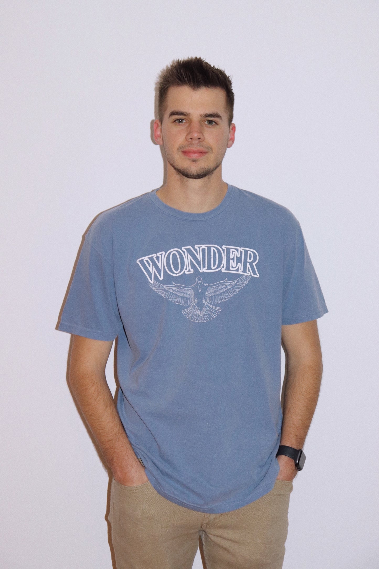 WONDER AGE BAND TEE IN BLUE